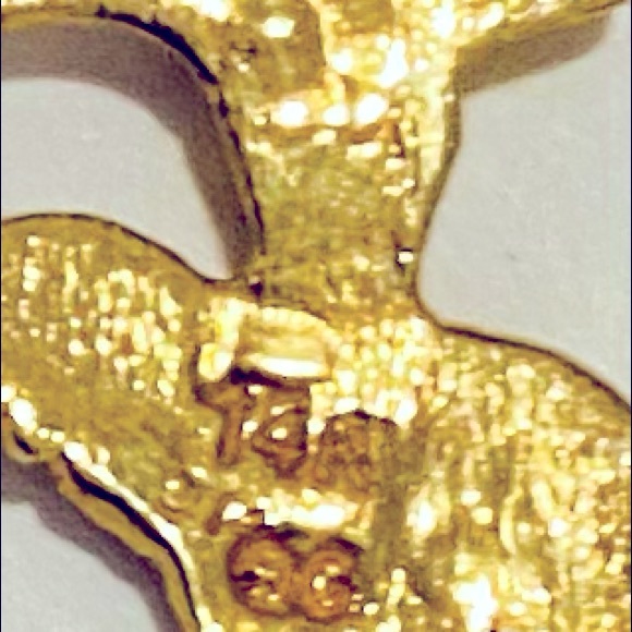 SOLID 14K solid gold ballerina ballet dancing charm - Picture 2 of 3